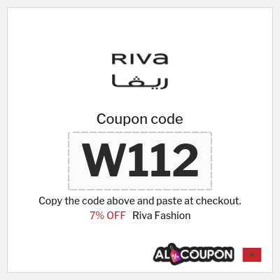 Riva Fashion Coupon (W112) Riva Discount Code Morocco