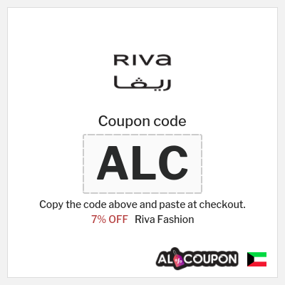 Riva Fashion Coupon (ALC) Riva Discount Code Kuwait