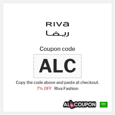 Riva Fashion Coupon (ALC) Riva Discount Code KSA