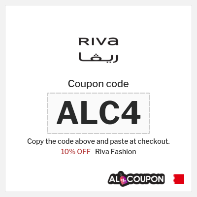 Riva Fashion Coupon (ALC4) Riva Discount Code Bahrain