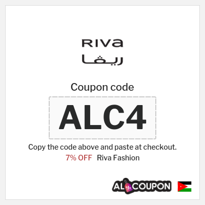 Riva Fashion Coupon (ALC4) Riva Discount Code Jordan