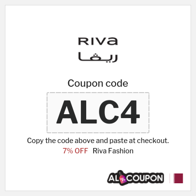 Riva Fashion Coupon (ALC4) Riva Discount Code Qatar