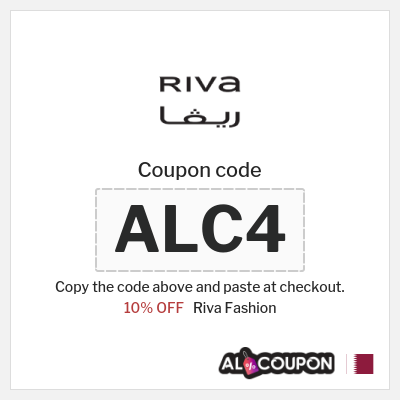 Riva Fashion Coupon (ALC4) Riva Discount Code Qatar