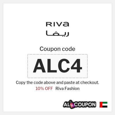 Riva Fashion Coupon (ALC4) Riva Discount Code UAE