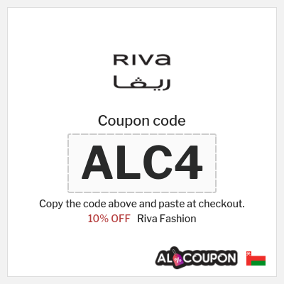 Riva Fashion Coupon (ALC4) Riva Discount Code Oman