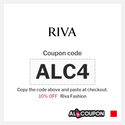 Riva Fashion Coupon (ALC4) Riva Discount Code Bahrain
