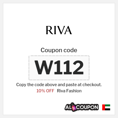 Riva Fashion Coupon (W112) Riva Discount Code UAE