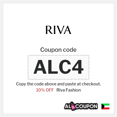 Riva Fashion Coupon (ALC4) Riva Discount Code Kuwait