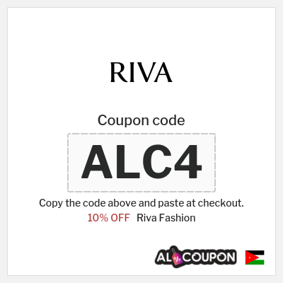 Riva Fashion Coupon (ALC4) Riva Discount Code Jordan