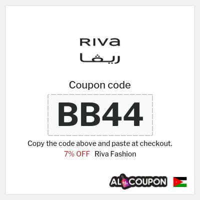 Riva Fashion Coupon (BB44) Riva Promo Code Jordan