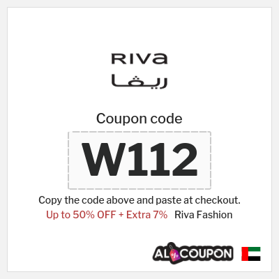 Riva Fashion Coupon (W112) Riva Fashion Offers Up to 50% OFF