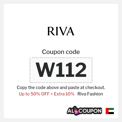 Riva Fashion Coupon (W112) Riva Fashion Eid Promo Code 2026