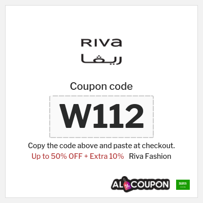 Riva Fashion Coupon (W112) Riva Fashion Eid Promo Code 2026