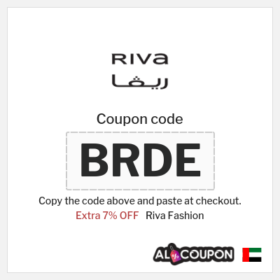 Riva Fashion Coupon (BRDE) New Riva Code 2025 UAE