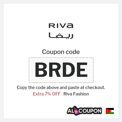 Riva Fashion Coupon (BRDE) New Riva Code 2025 Jordan