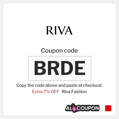 Riva Fashion Coupon (BRDE) New Riva Code 2026 Bahrain