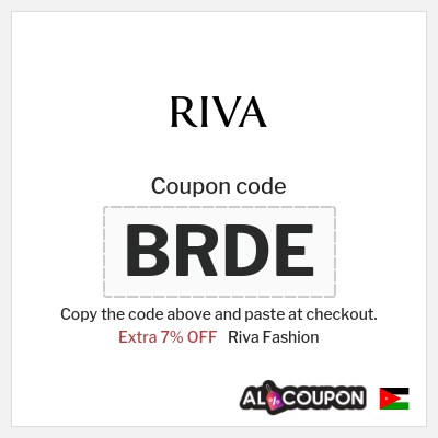 Riva Fashion Coupon (BRDE) New Riva Code 2026 Jordan
