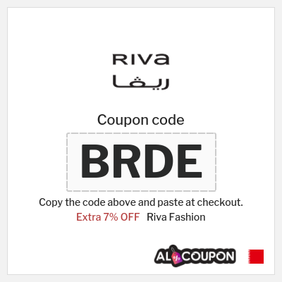 Riva Fashion Coupon (BRDE) New Riva Code 2025 Bahrain
