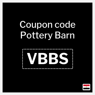 Coupon discount code for Pottery Barn Exclusive 10% OFF