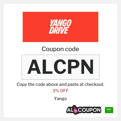 Coupon discount code for Yango 3% OFF