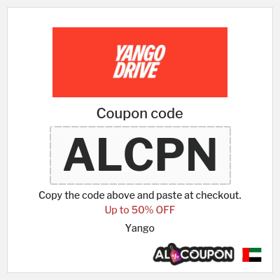 Coupon for Yango (ALCPN) Up to 50% OFF