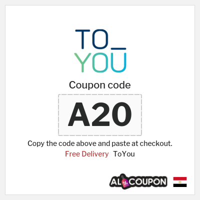 ToYou Coupon (A20) Toyou promo code 2025 on first order