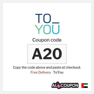 ToYou Coupon (A20) Toyou promo code 2025 on first order