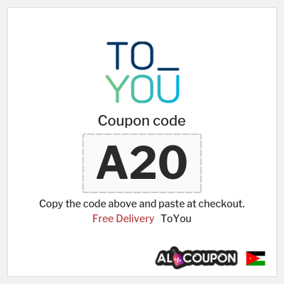 ToYou Coupon (A20) Toyou promo code 2025 on first order