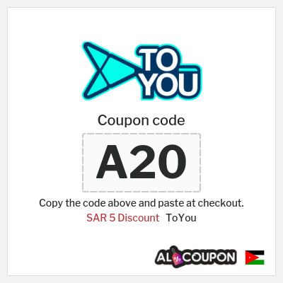 ToYou Coupon (A20) ToYou Today Discount Code