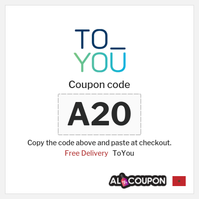 ToYou Coupon (A20) Toyou promo code 2025 on first order