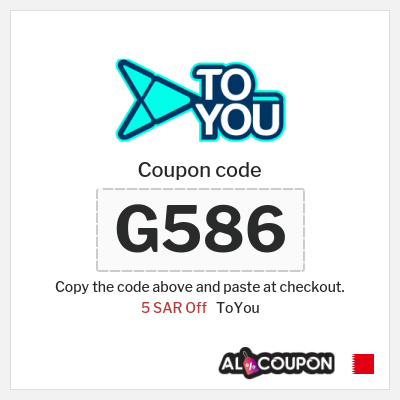 ToYou Coupon (G586) ToYou First Order Promo Code 2025
