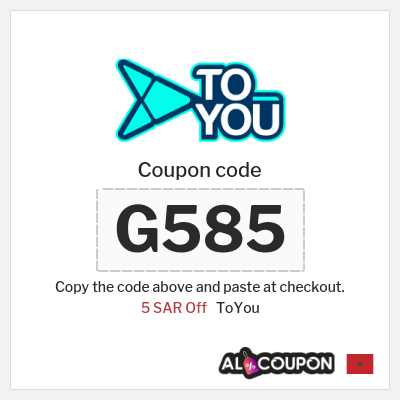ToYou Coupon (G585) ToYou First Order Promo Code 2026