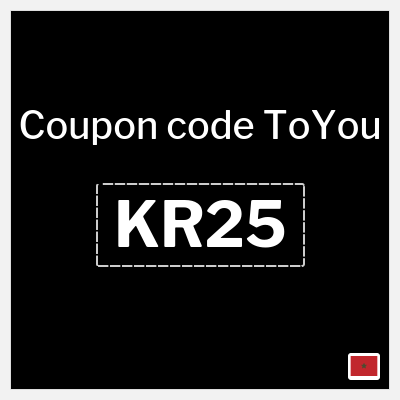 ToYou Coupon (KR25) ToYou First Order Promo Code 2026