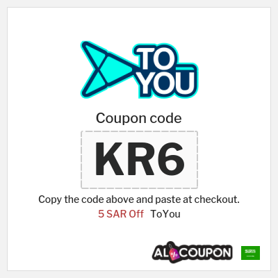 ToYou Coupon (KR6) ToYou First Order Promo Code 2026