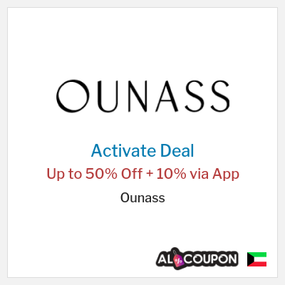 Special Deal for Ounass (ALC10) Up to 50% Off + 10% via App