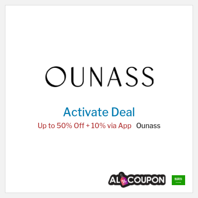 Special Deal for Ounass (ALC10) Up to 50% Off + 10% via App