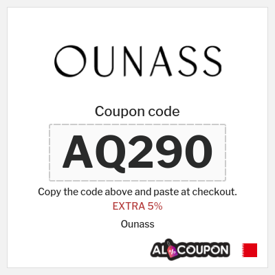 Ounass Coupon (AQ290) Ounass Promo Code Bahrain