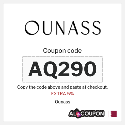 Ounass Coupon (AQ290) Ounass Promo Code Qatar