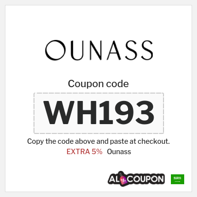 Ounass Coupon (WH193) Ounass Promo Code Saudi Arabia