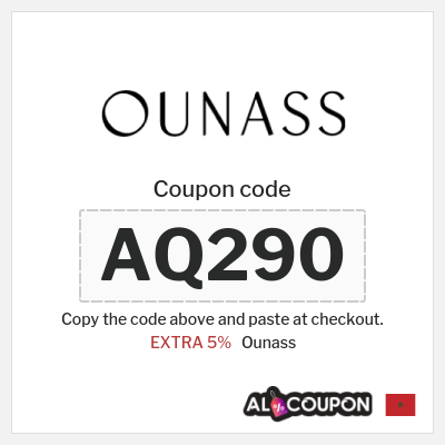 Ounass Coupon (AQ290) Ounass Promo Code Morocco