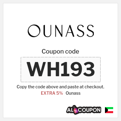 Ounass Coupon (WH193) Ounass Promo Code Kuwait