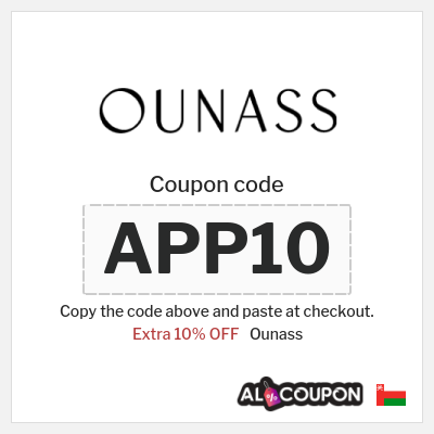 Ounass Coupon (APP10) Ounass Discount Code 2026