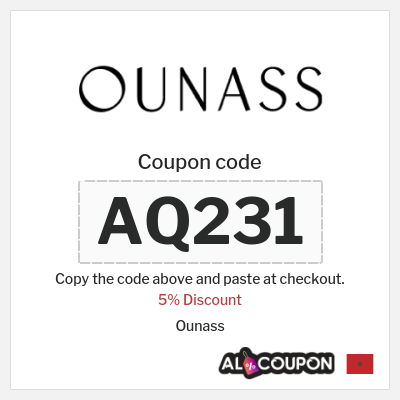 Ounass Coupon (AQ231) Ounass Code 2025