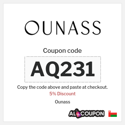 Ounass Coupon (AQ231) Ounass Code 2025