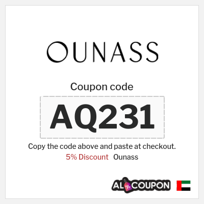 Ounass Coupon (AQ231) Ounass Code 2025
