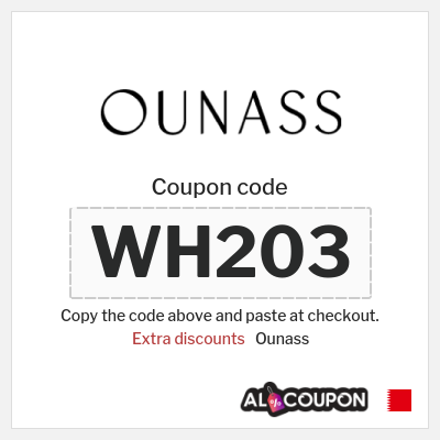 Ounass Coupon (WH203) Ounass discount code 20 2025
