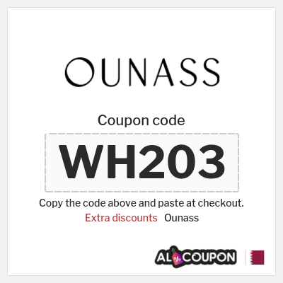 Ounass Coupon (WH203) Ounass discount code 20 2025