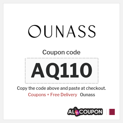 Ounass Coupon (AQ110) Ounass coupon code 2025