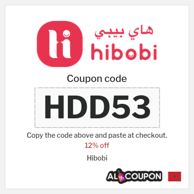Coupon for Hibobi (HDD53) 12% off 