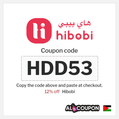 Coupon for Hibobi (HDD53) 12% off 